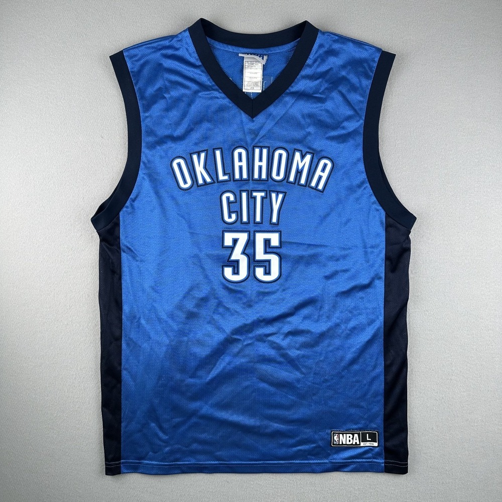 OKC Oklahoma City Thunder Kevin Durant Jersey #35 Adidas NBA Size Large